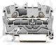 WAGO Svorka 2001-1201 2vodičová průchozí, boční a středový popis, na DIN lištu 35 × 15 a 35 × 7,5, Push-in CAGE CLAMP®,